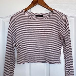 FOREVER 21: LONG SLEEVE CROP